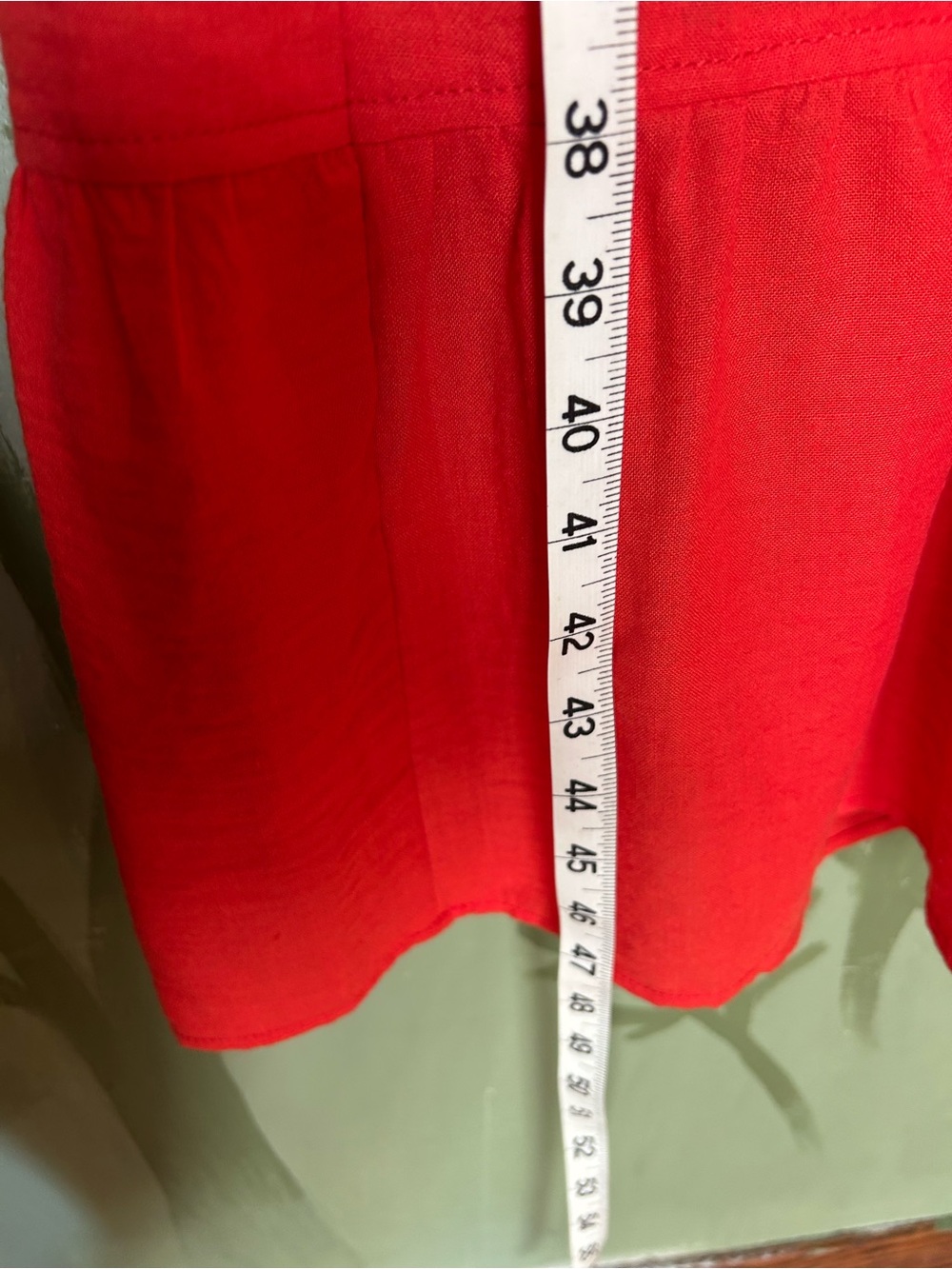 NWT Max Studio Papaya Red Tiered Maxi Shirt Dress w/ pockets - Picture 5 of 9